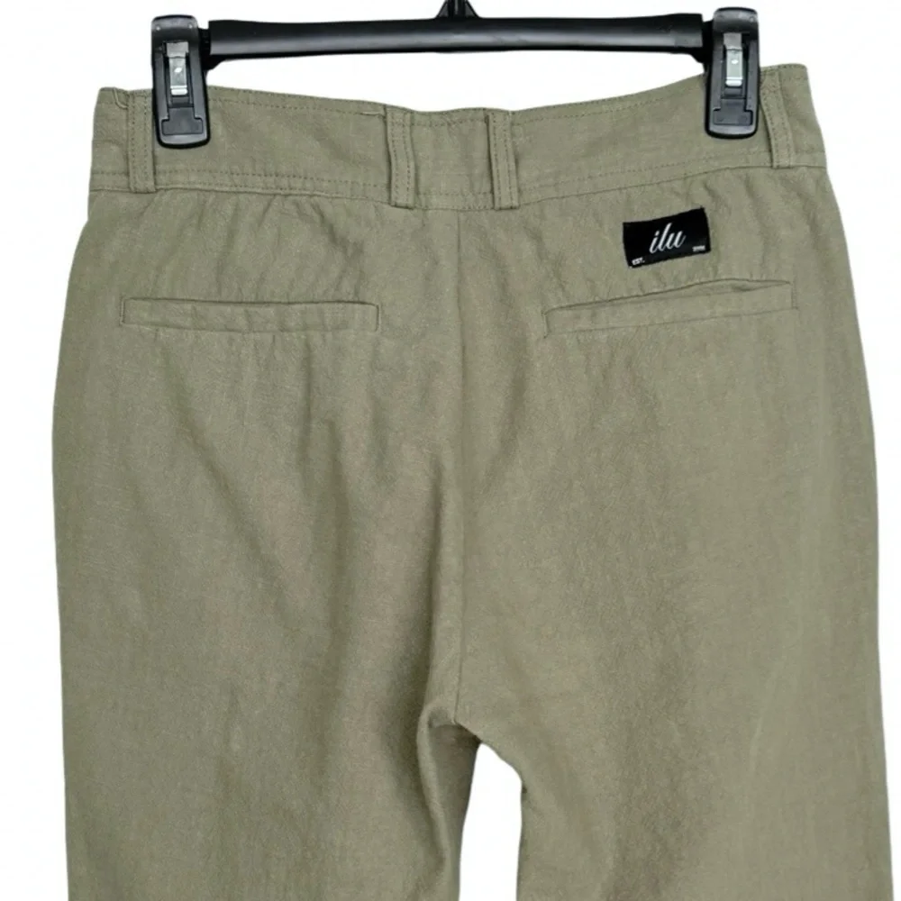 I Love Ugly Men's Olive Green Slim Kobe Pants Sz S cropped